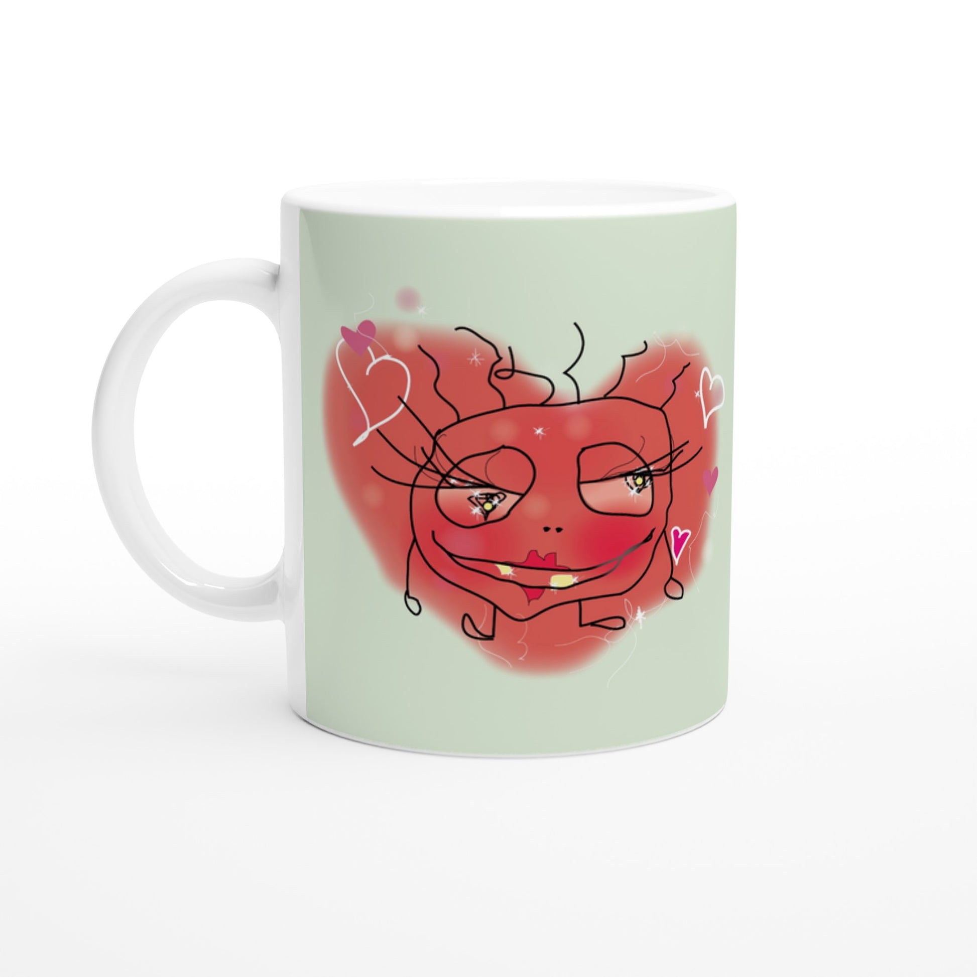 Kärleksbacillen Kaffekopp Grön Kaffemugg Present, www.bacillerna.se, https://luvbugscollection.com/