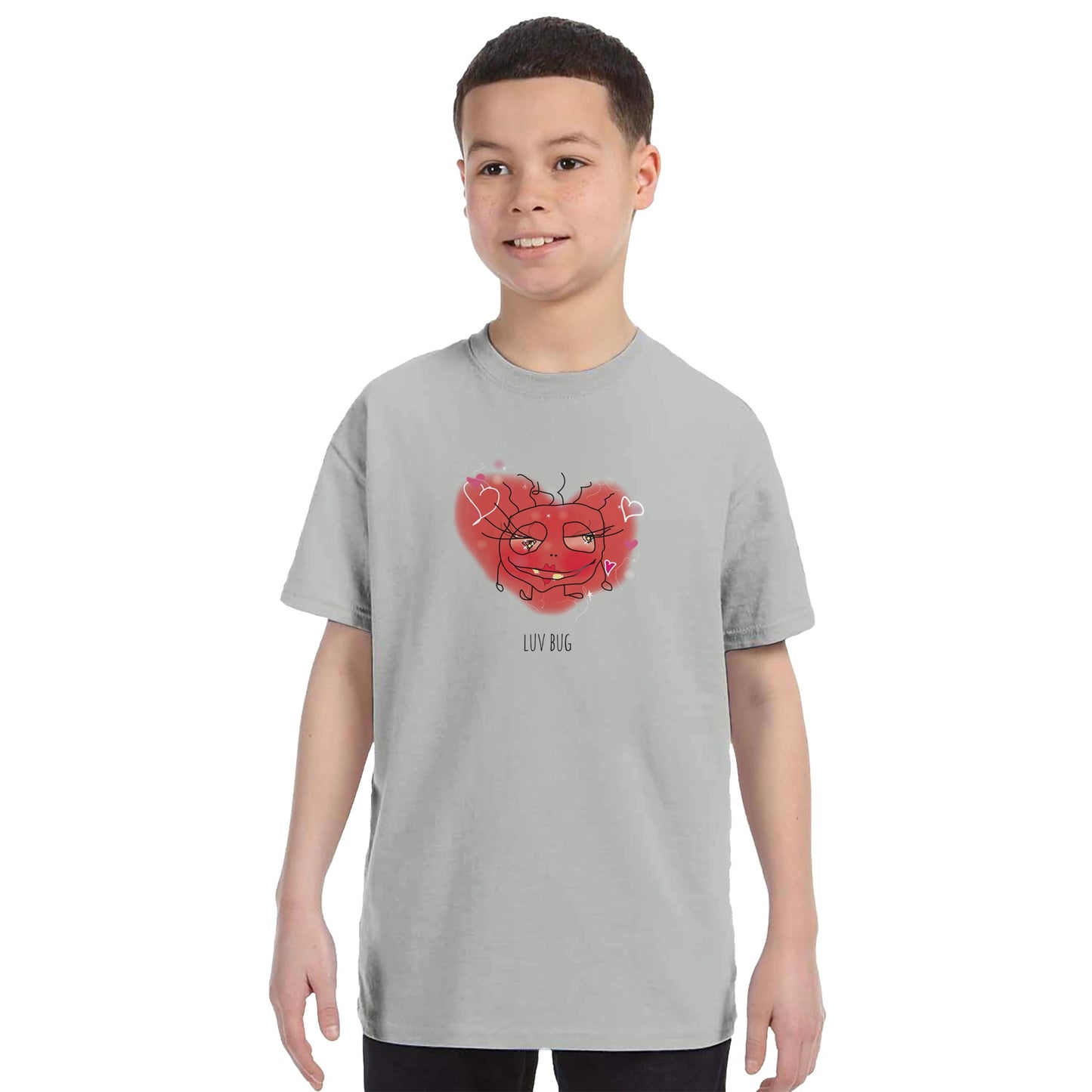 Luv bug T-shirt children grey