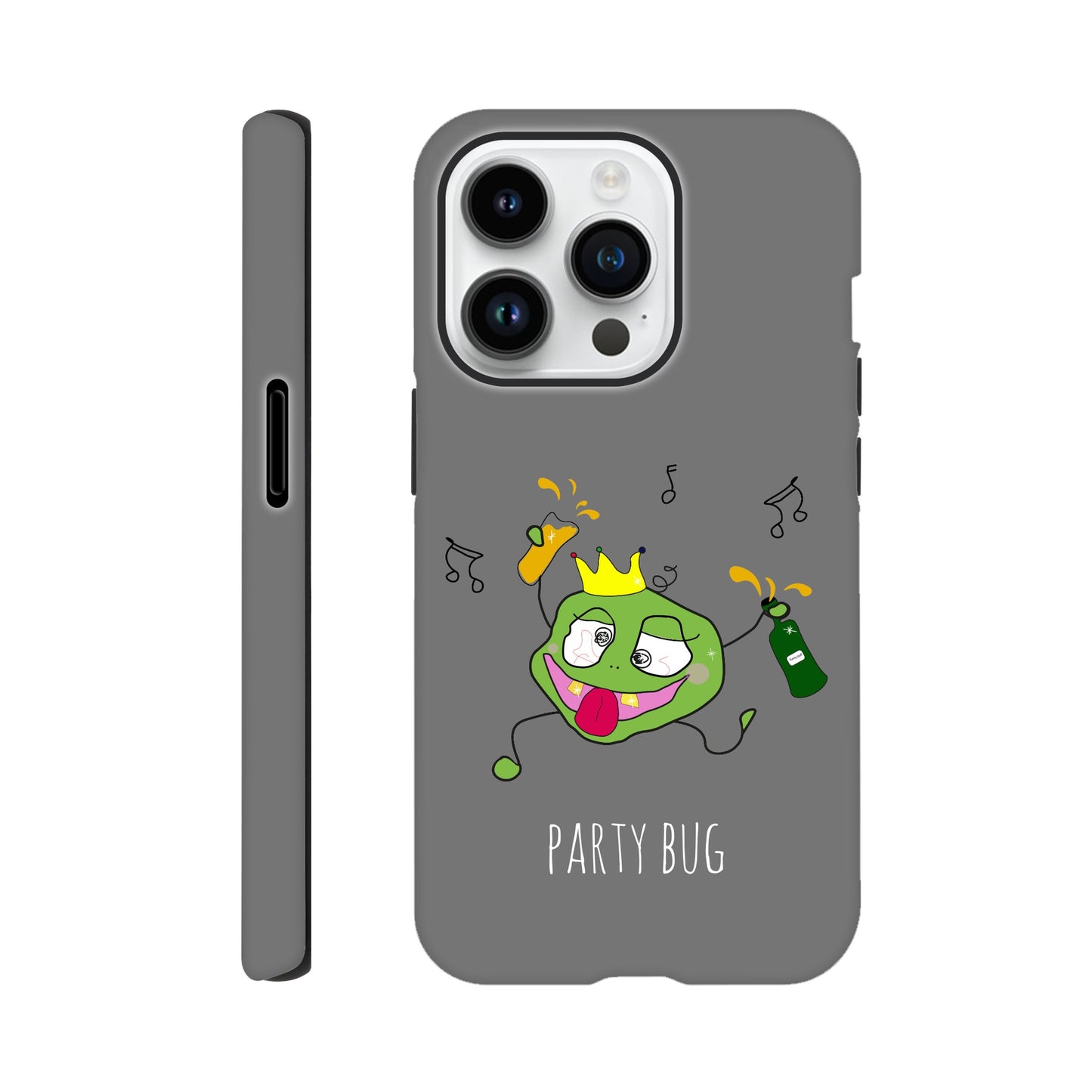 Party Bug - Phone Tough case Grey