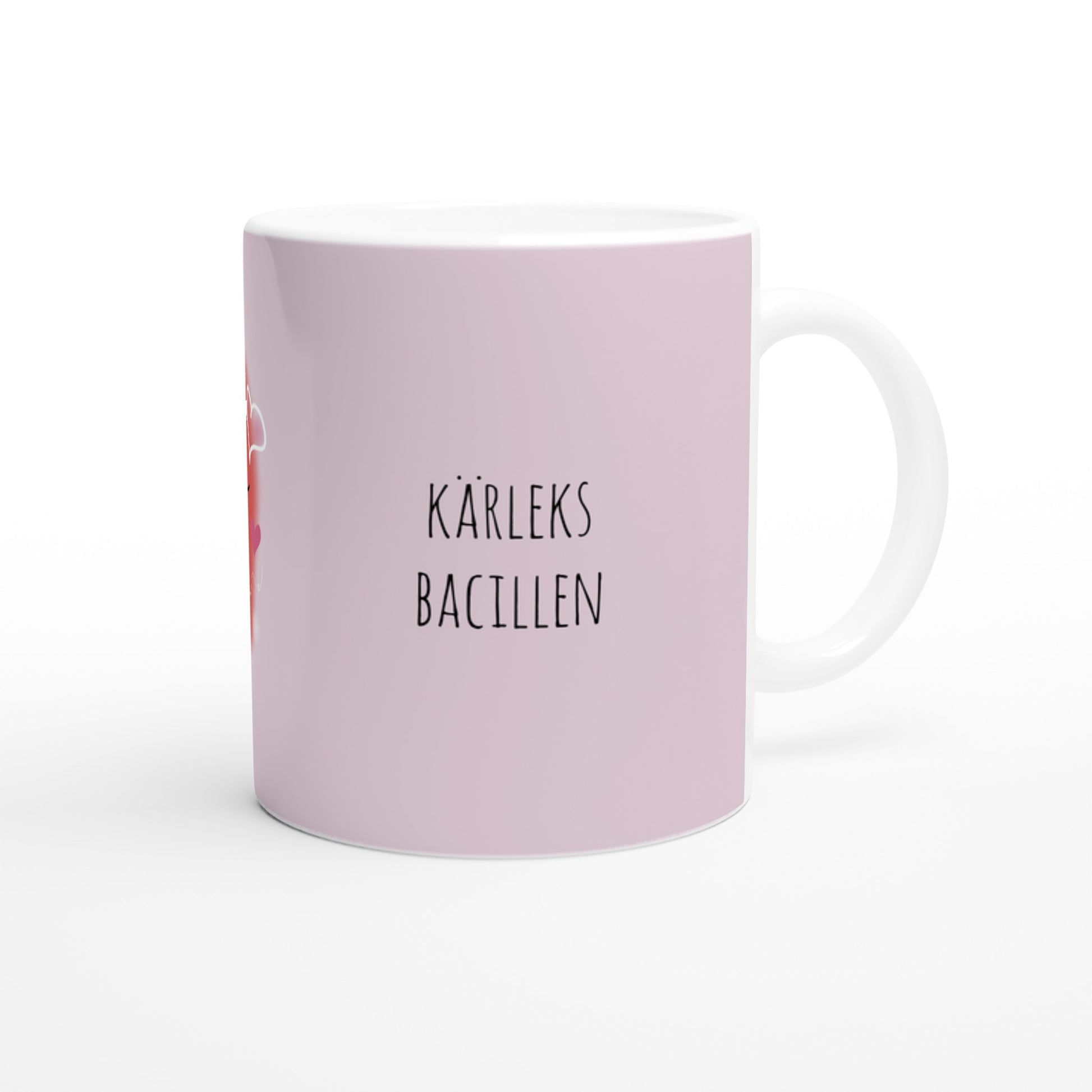 Kärleksbacillen rosa kaffemugg