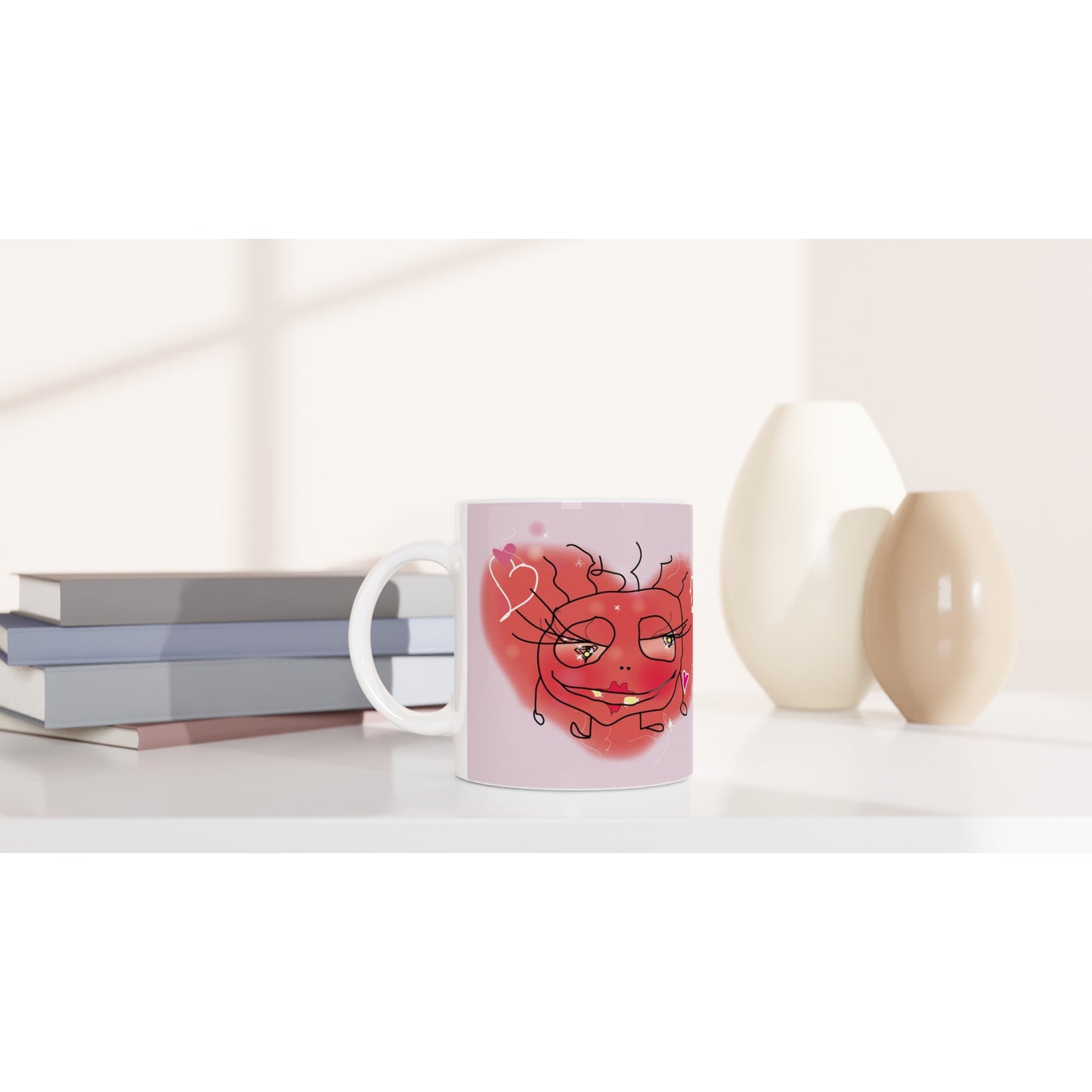 Kärleksbacill Rosa kaffemugg