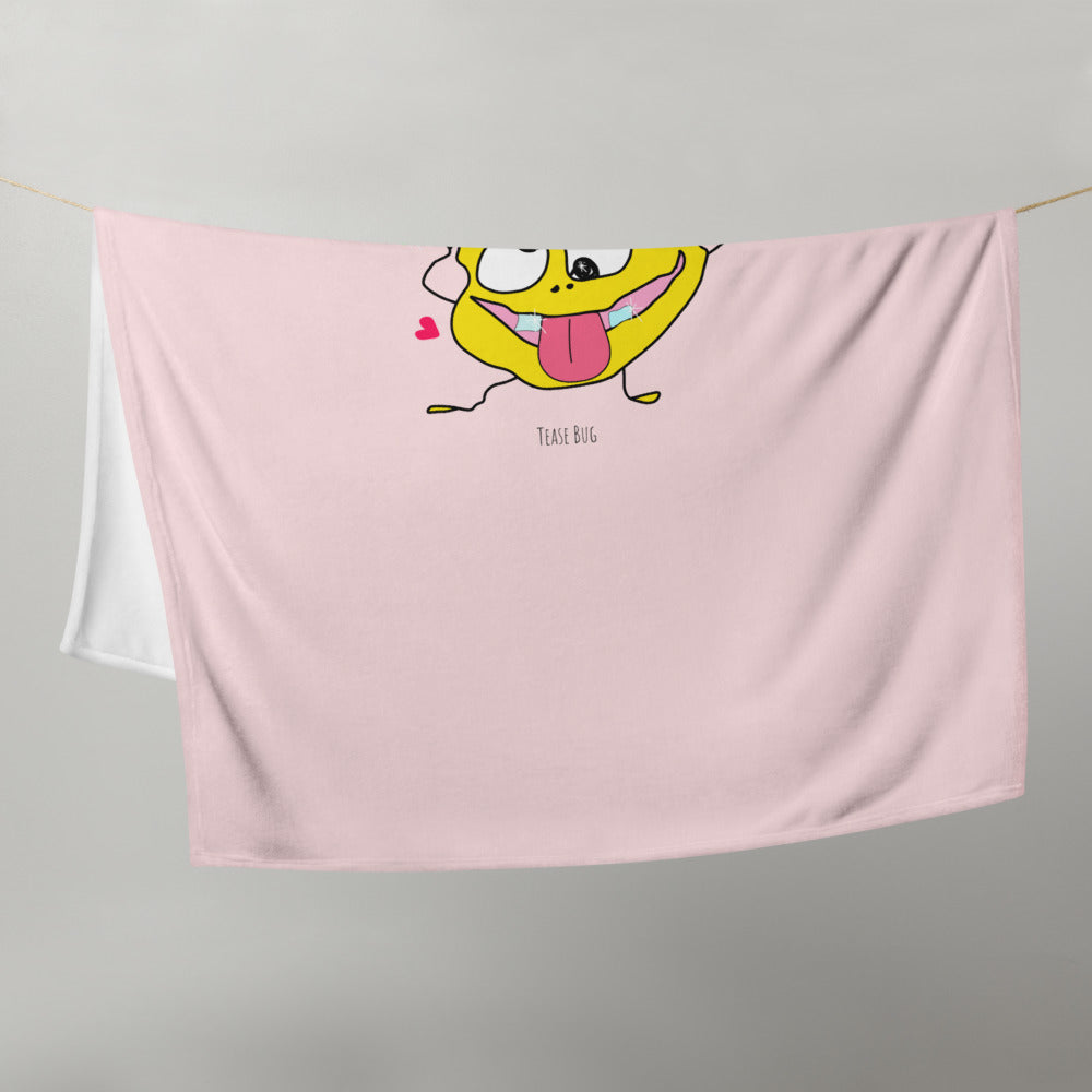 Tease Bug | Silk touch Throw  Pink